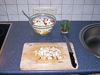 Salz auf das Ei geben